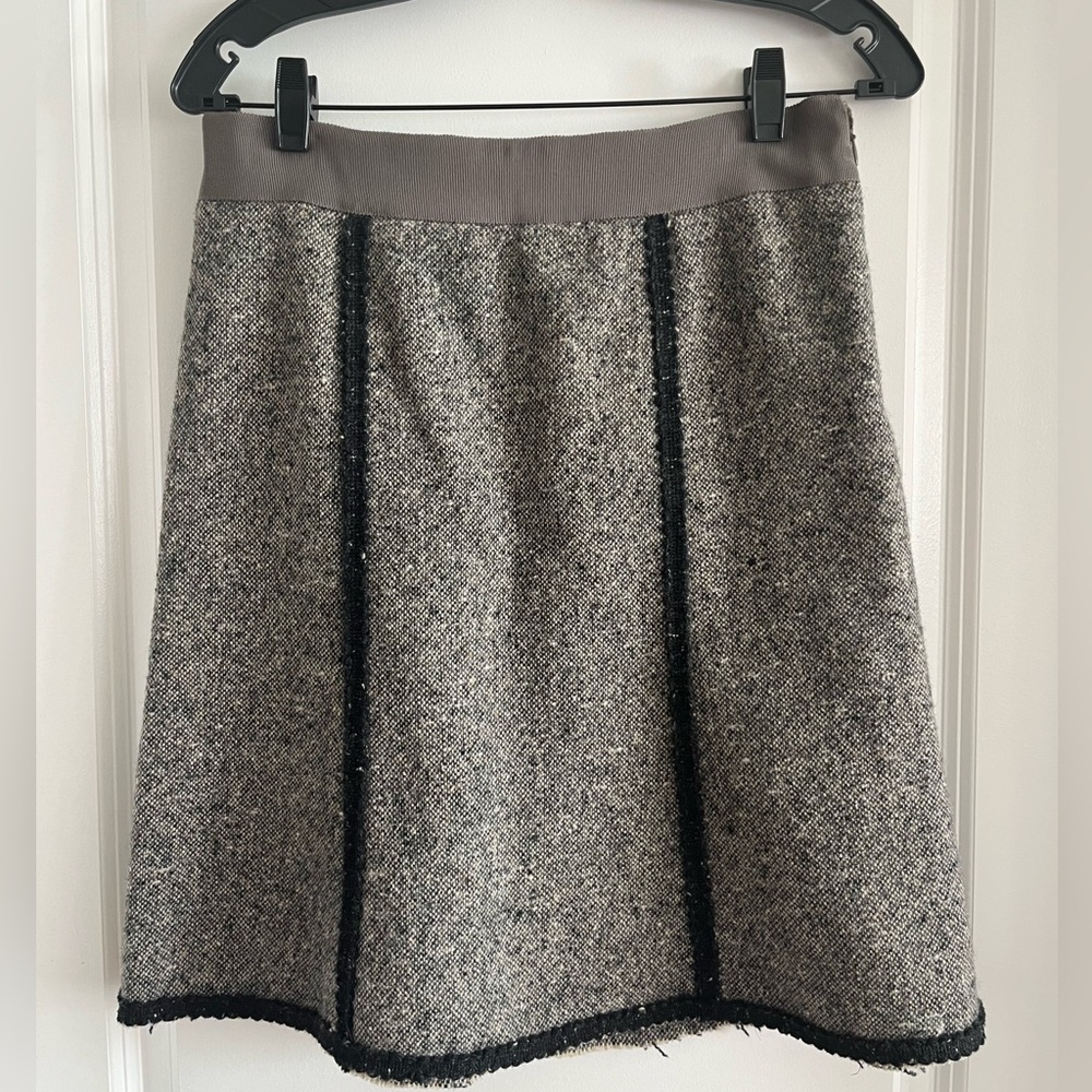 Moschino Cheap and Chic Gray and Black A-Line Skirt